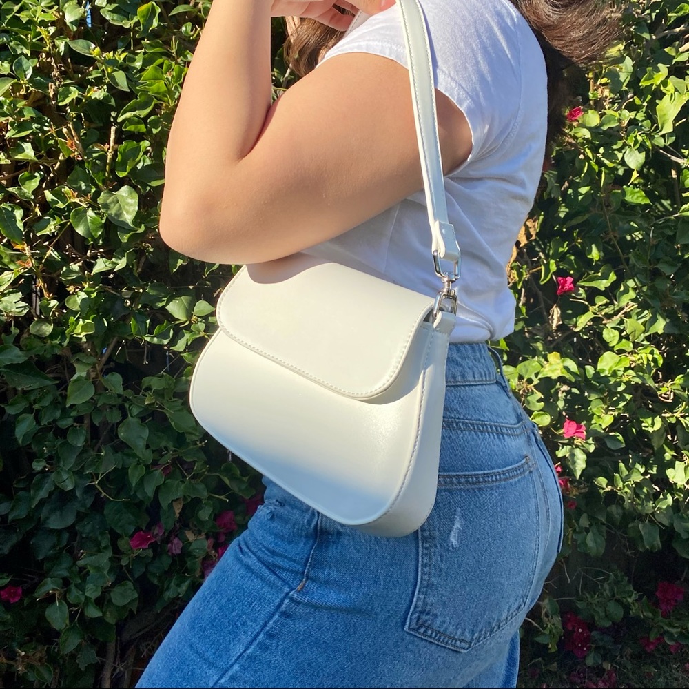 White handbag